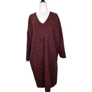 COS V neck wool knit and mohair blend  long sleeves dress